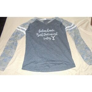 Women's Yellowstone Long Sleeve Camo Feeling kinda Beth Dutton Ish Today Large